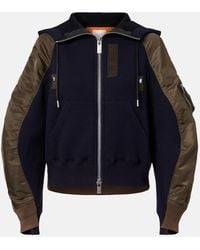 Sacai - Cotton-Blend And Twill Jacket - Lyst