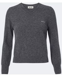Miu Miu - Virgin Wool Sweater - Lyst
