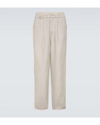 Undercover - Pantalones Anchos En Mezcla De Lana Y Lino - Lyst