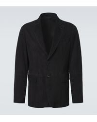 Brioni - Monti Single-Breasted Suede Blazer - Lyst
