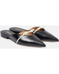 Ferragamo - Bow-Detail Leather Mules - Lyst