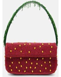 STAUD - Borsa A Spalla Tommy Con Perline - Lyst