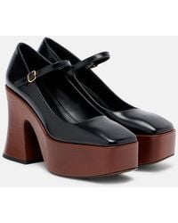 Chloé - Janis Patent Leather Mary Jane Pumps - Lyst
