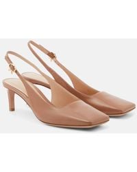 Gianvito Rossi - Patent Leather Slingback Pumps - Lyst