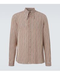 Valentino - Camisa De Seda A Rayas - Lyst