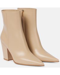 Gianvito Rossi - Keinna 85 Leather Ankle Boots - Lyst