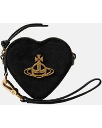 Vivienne Westwood - Heart Velvet Coin Purse With Strap - Lyst