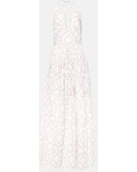 Alexandra Miro - Celeste Printed Cotton Maxi Dress - Lyst
