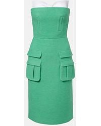 ShuShu/Tong - Bow-Detail Wool Midi Dress - Lyst