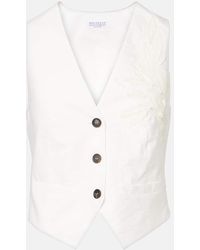 Brunello Cucinelli - Weste Monili Aus Popeline - Lyst