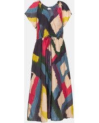 Velvet - Claudette Cotton And Silk Maxi Dress - Lyst