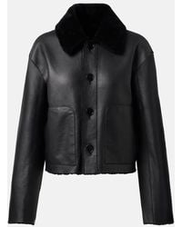 JOSEPH - Reversible Shearling And Leather Jacket - Lyst