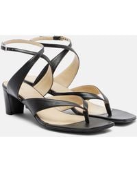 Lemaire - Leather Slingback Thong Sandals - Lyst