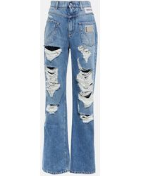 Dolce & Gabbana - X Kim Distressed Jeans - Lyst