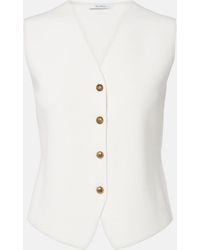 Max Mara - Chaleco De Punto De Crepe - Lyst