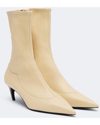 KHAITE - Valerie Leather Mid-Calf Boots - Lyst