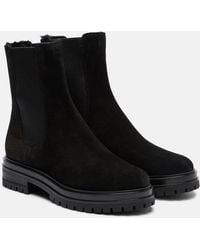 Gianvito Rossi - Chester Suede Chelsea Boots - Lyst