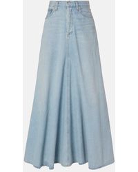 Agolde - Gonna Lunga Di Jeans Odin - Lyst