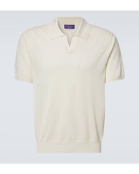 Ralph Lauren - Silk And Cotton Polo Shirt - Lyst