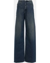 MM6 by Maison Martin Margiela - Jean ample a taille haute - Lyst