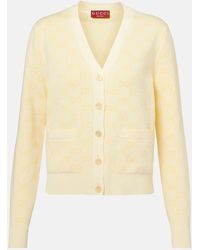 Gucci - Cardigan Gg Aus Baumwoll-Jacquard - Lyst