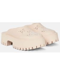 Gucci - Platform Perforated G Sandal - Lyst
