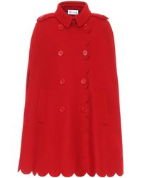 RED Valentino Wool-blend Cape - Red