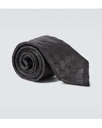 Bottega Veneta - Intrecciato Leather Tie - Lyst