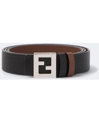Fendi - Ff Reversible Leather Belt - Lyst