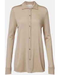 The Row - Ocari Knitted Cashmere And Silk Shirt - Lyst