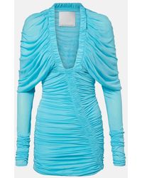 Christopher Esber - Orion Ruched Sheer Minidress - Lyst