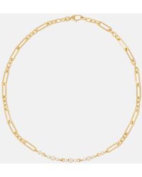 Jade Trau - Paige 18kt Gold Chain Necklace With Diamonds - Lyst