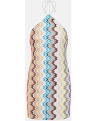 Missoni - Zigzag Open-Back Minidress - Lyst