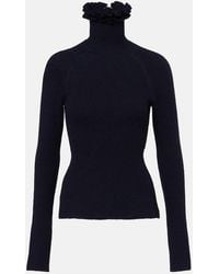 Alaïa - Wool And Silk-Blend Turtleneck Sweater - Lyst