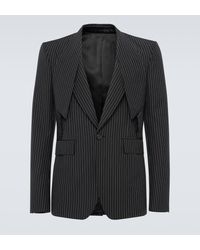 Alexander McQueen - Pinstripe Wool And Mohair Suit Jacket - Lyst