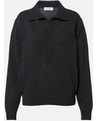 Victoria Beckham - Genevieve Wool And Cashmere Polo Sweater - Lyst