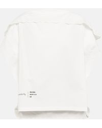 MM6 by Maison Martin Margiela - Blusa in cotone con ruches - Lyst