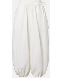 Polo Ralph Lauren - Cotton And Silk Balloon Pants - Lyst