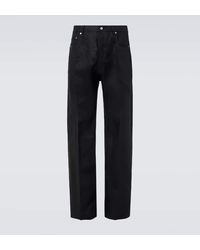 Rick Owens - Geth Linen Wide-Leg Pants - Lyst