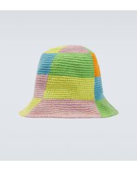 The Elder Statesman - Crochet Cashmere Bucket Hat - Lyst