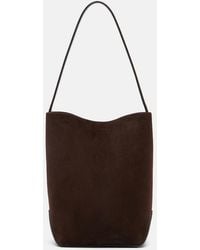 The Row - N/S Park Edge Medium Suede Tote Bag - Lyst