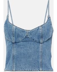 Magda Butrym - Denim Bustier - Lyst