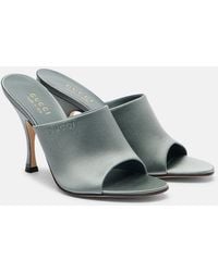 Gucci - 95 Satin Mules - Lyst