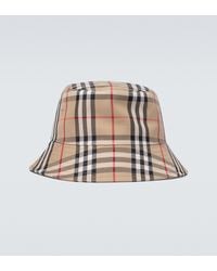 Burberry Vintage Check Bucket Hat - Natural