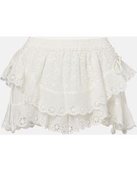 Isabel Marant - Neis Cotton And Silk Shorts - Lyst