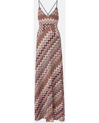 Missoni - Zig Zag Cotton-Blend Maxi Dress - Lyst