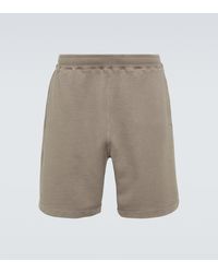 Stone Island - Shorts de felpa de algodon - Lyst