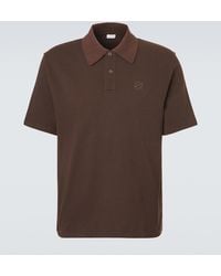 Loewe - Anagram Cotton Pique Polo Shirt - Lyst
