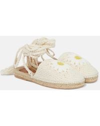 Alanui - Espadrilles Daisy Aus Haekelstrick - Lyst