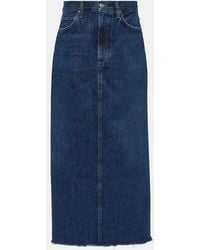 Agolde - Hilla Denim Maxi Skirt - Lyst